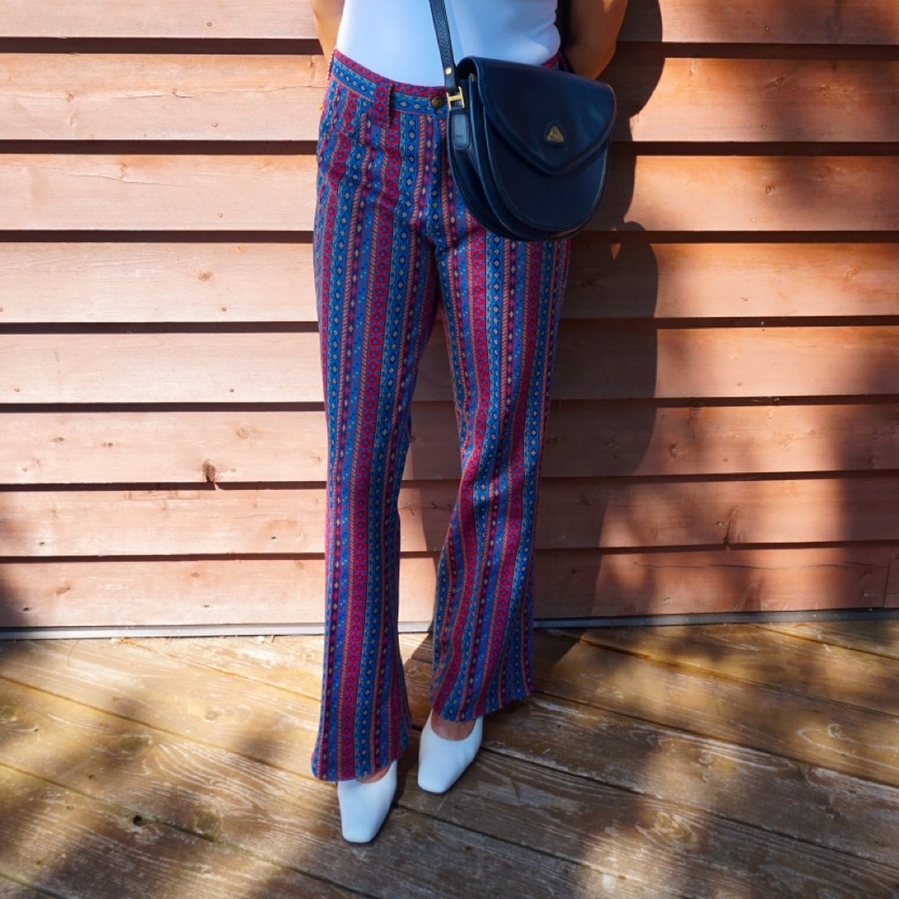 FARAH Multicoloured Print Pants - Picture 4 of 9